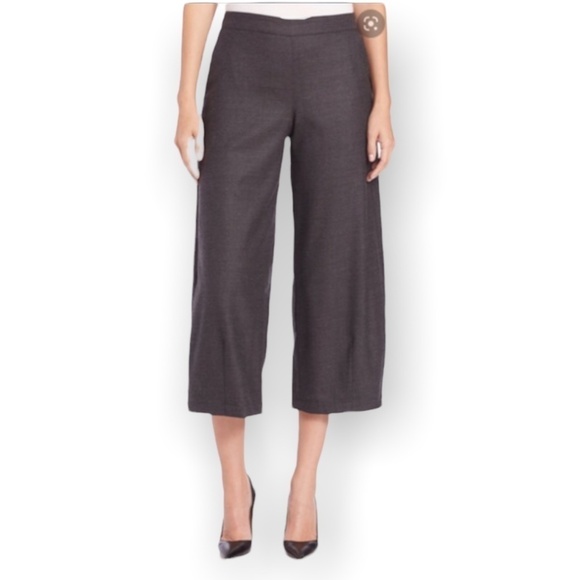 EILEEN FISHER Cropped Pant Women's Size Large Petite Gray Italian Fabric - Picture 11 of 11